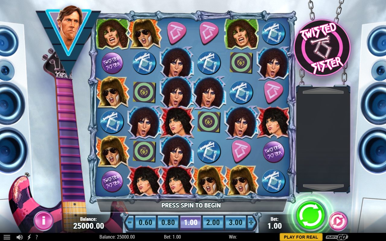 Twisted Sister base game reels