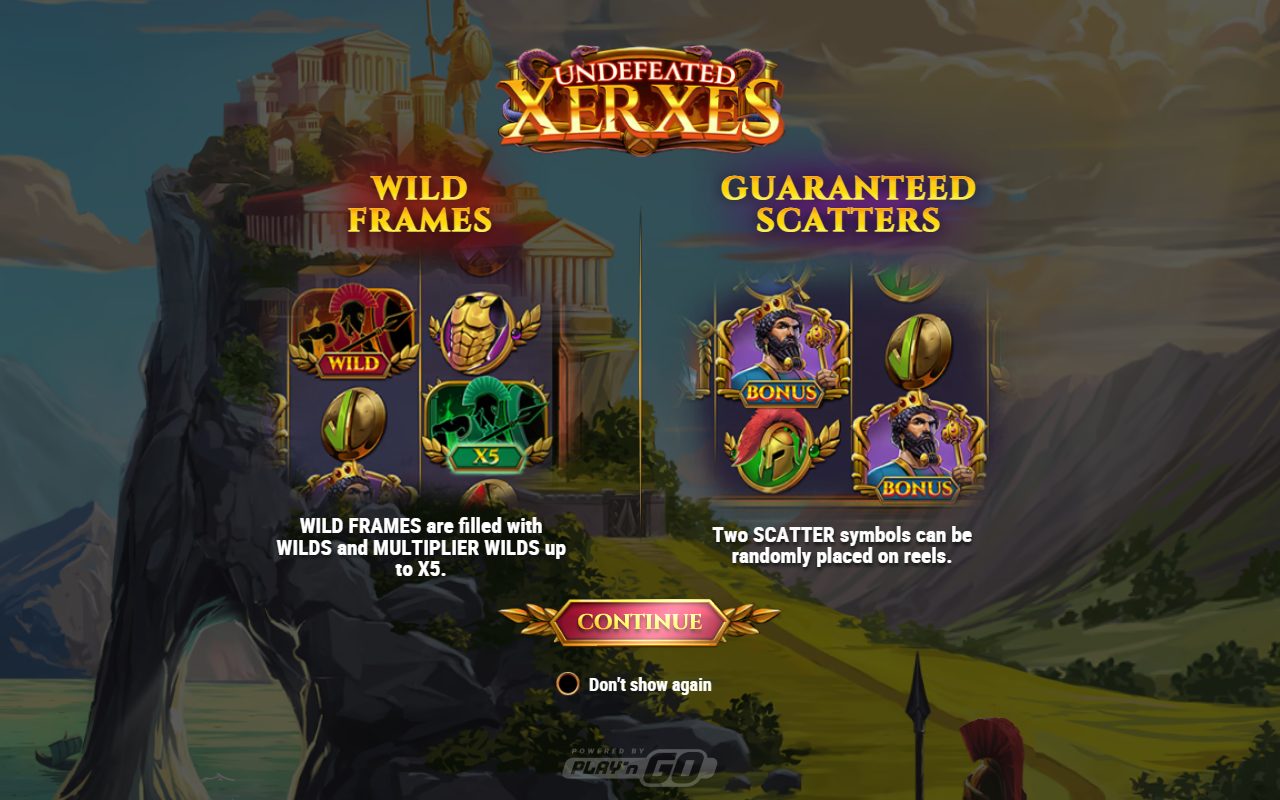 Undefeated Xerxes game lobby / feature intro