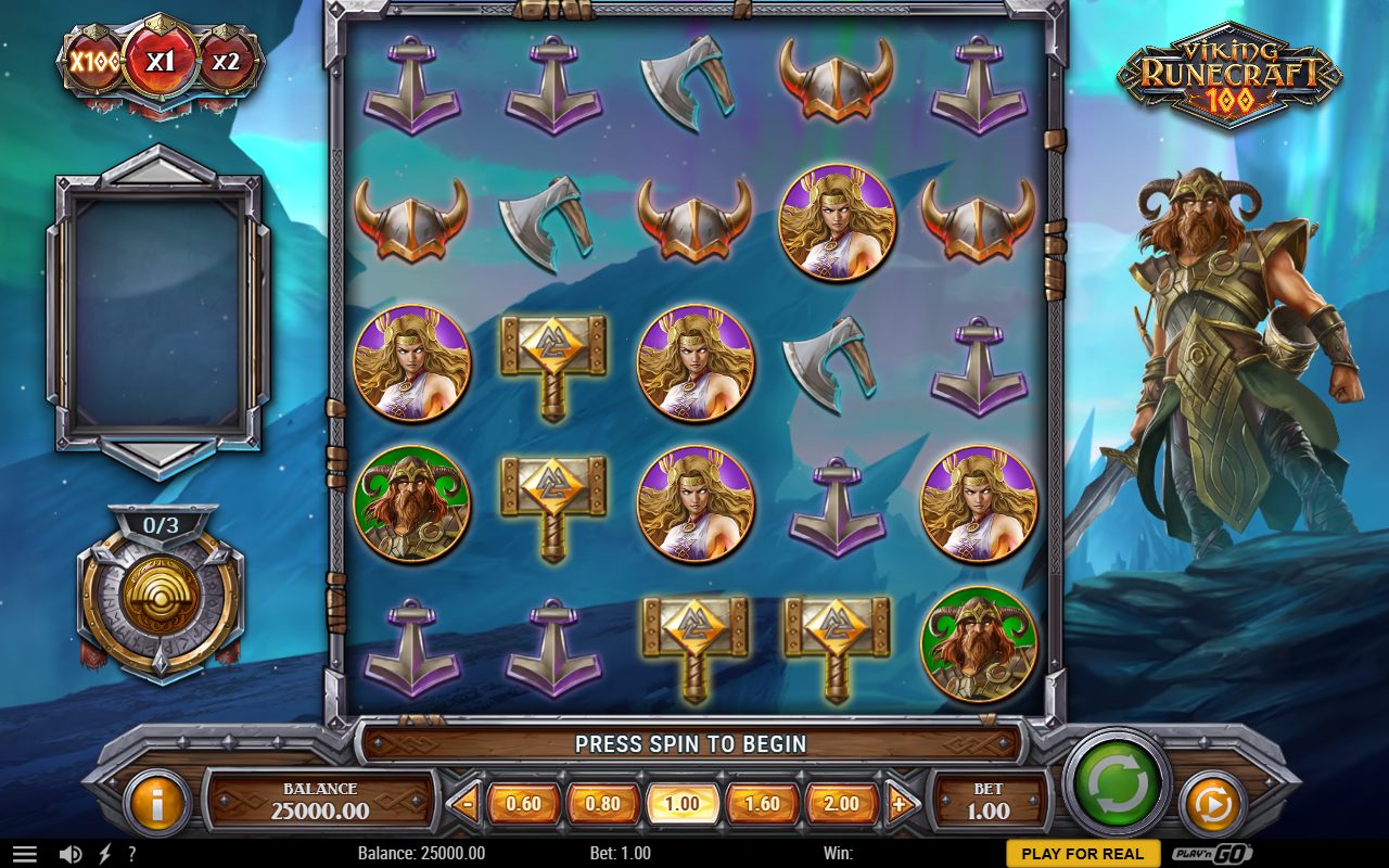 Viking Runecraft 100 base game reels