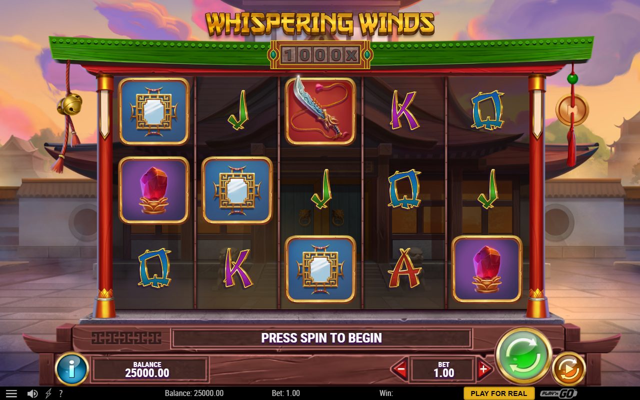 Whispering Winds base game reels