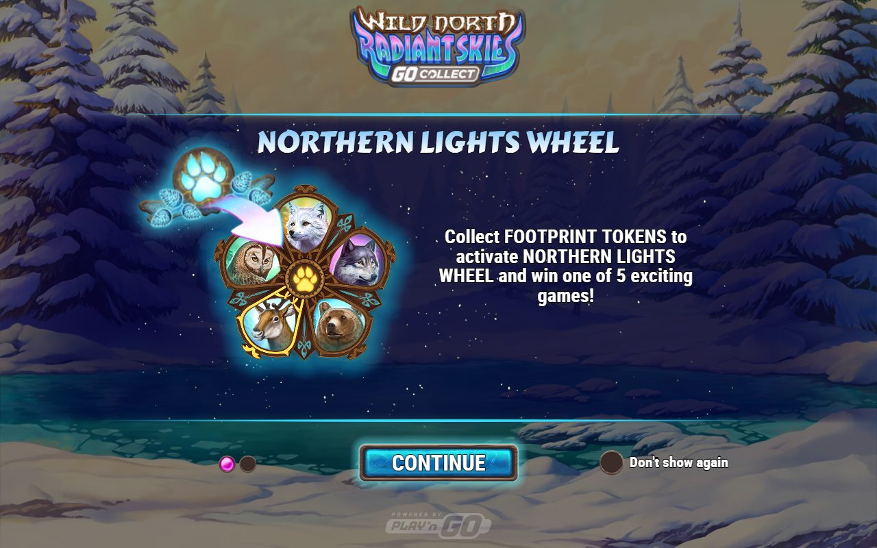 Wild North Radiant Skies GO Collect game lobby / feature intro