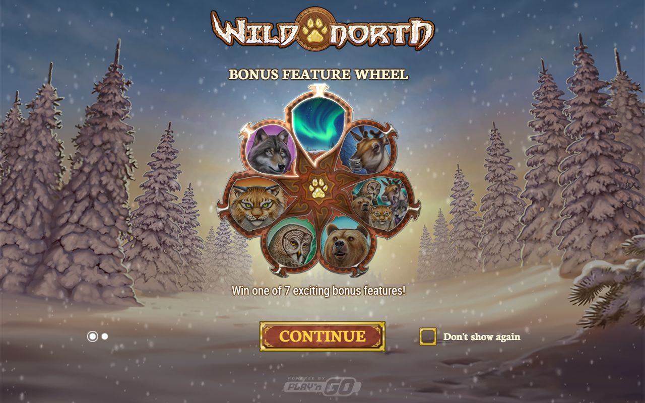 Wild North game lobby / feature intro