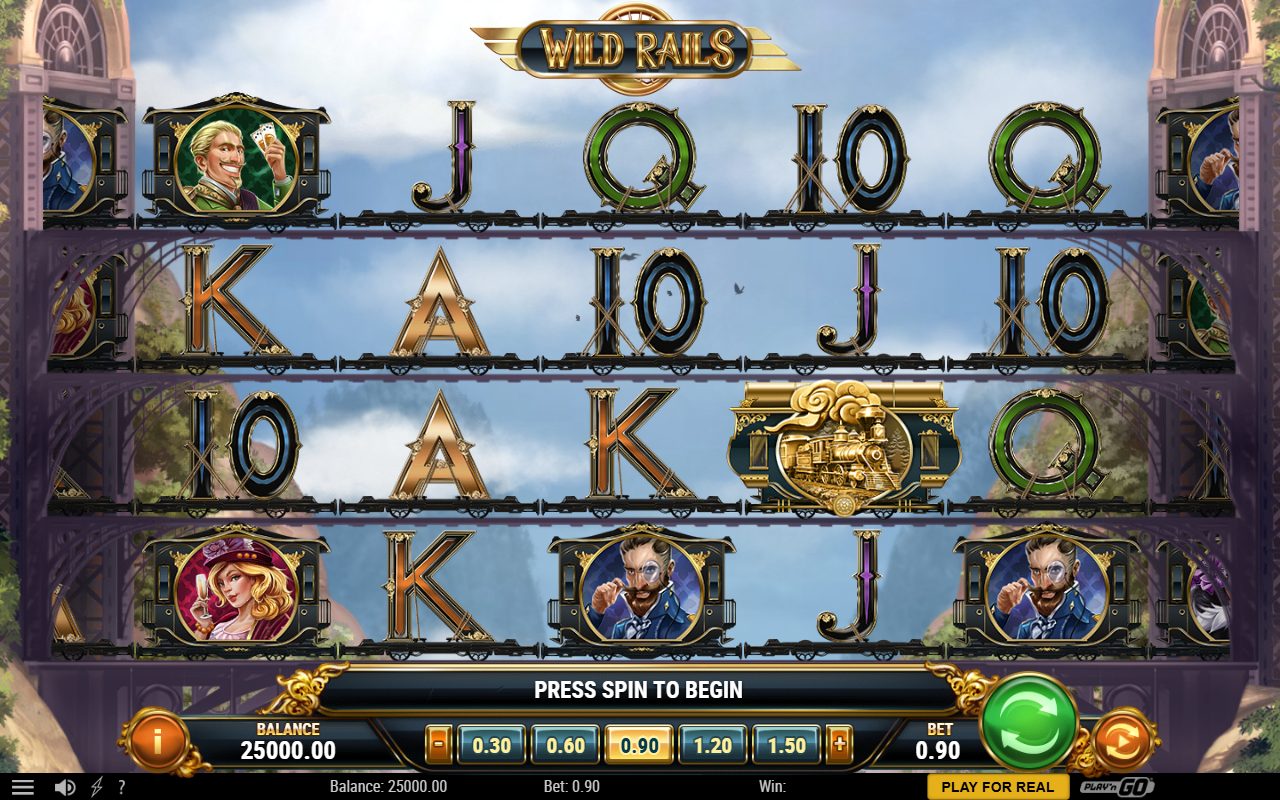 Wild Rails game lobby / feature intro