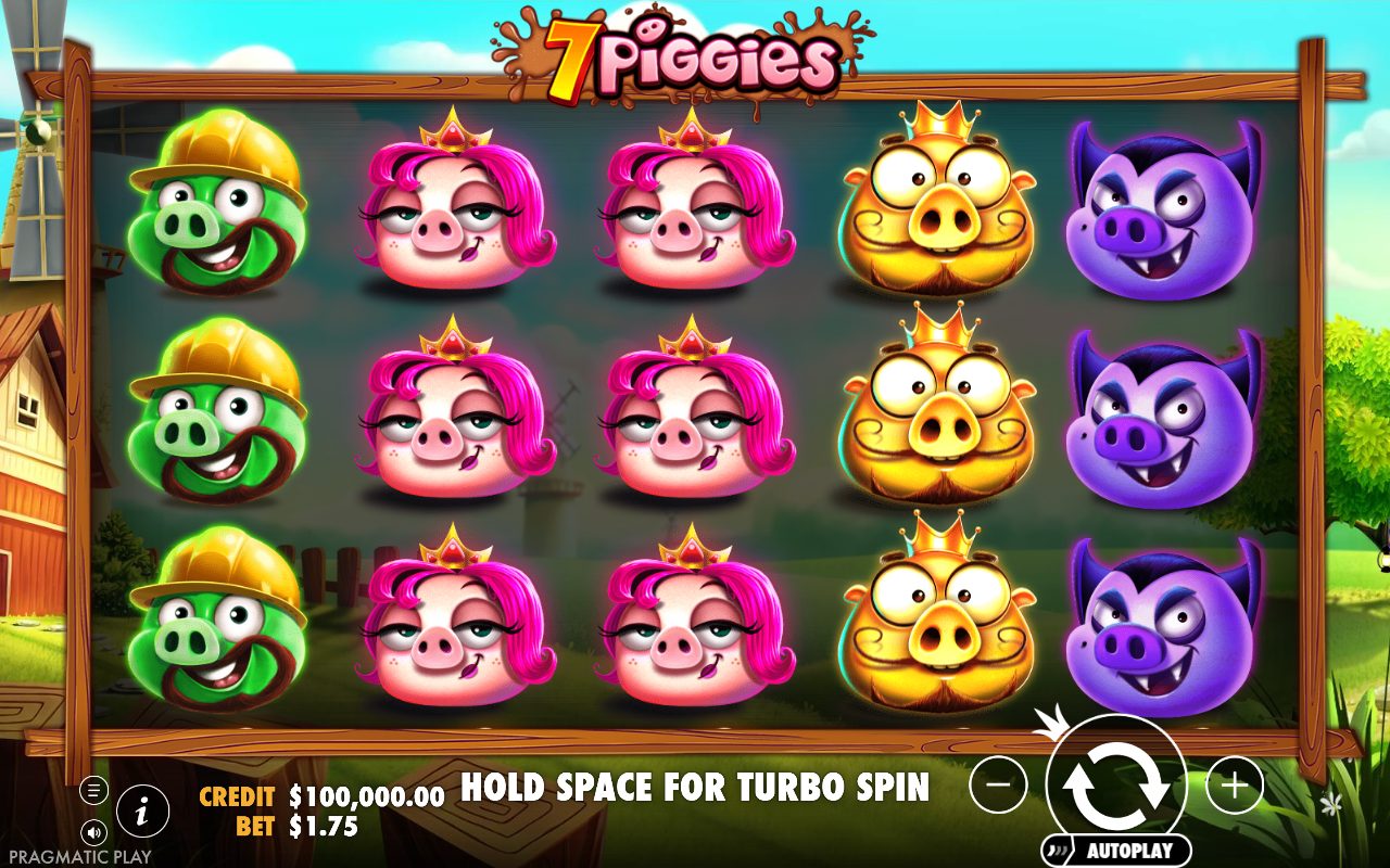 7 Piggies base game reels