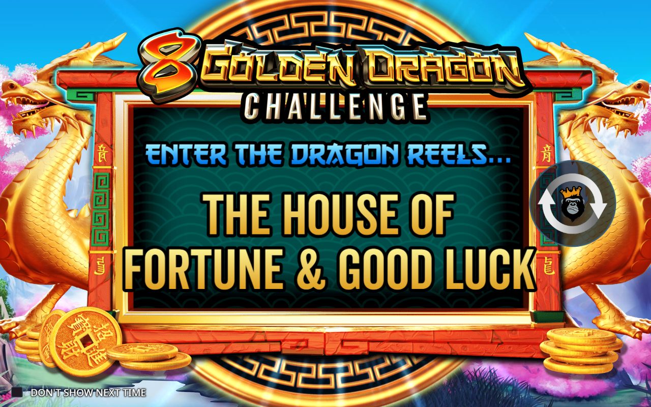 8 Golden Dragon Challenge game lobby / feature intro