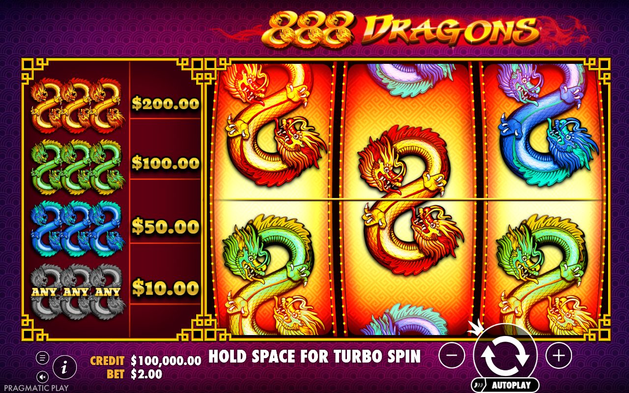 888 Dragons game lobby / feature intro