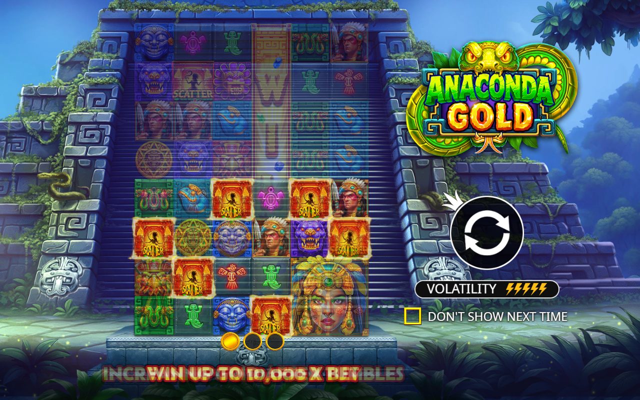 Anaconda Gold game lobby / feature intro