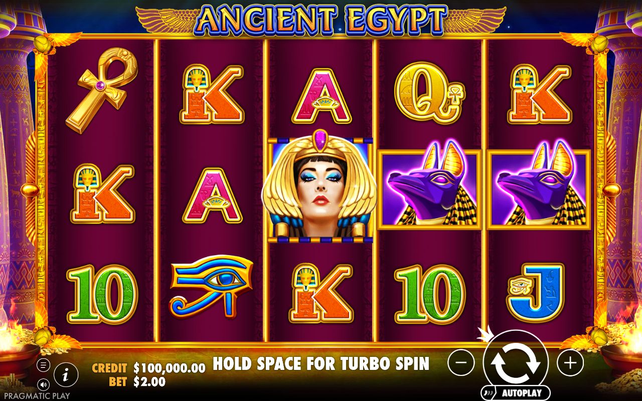Ancient Egypt base game reels