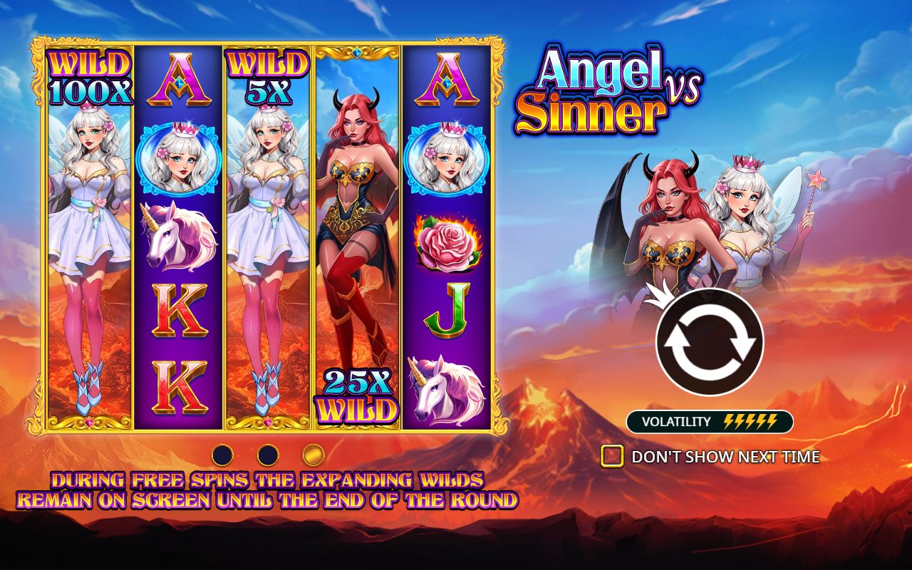 Angel vs Sinner base game reels
