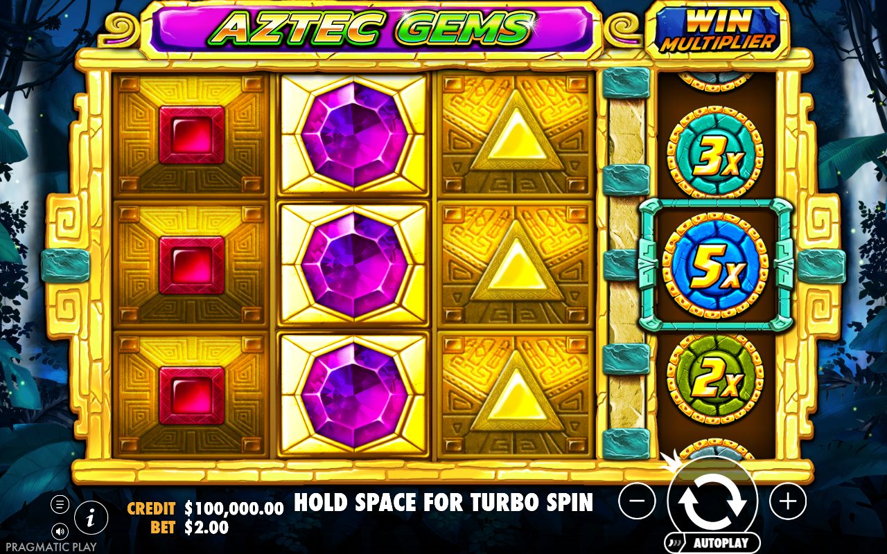 Aztec Gems base game reels