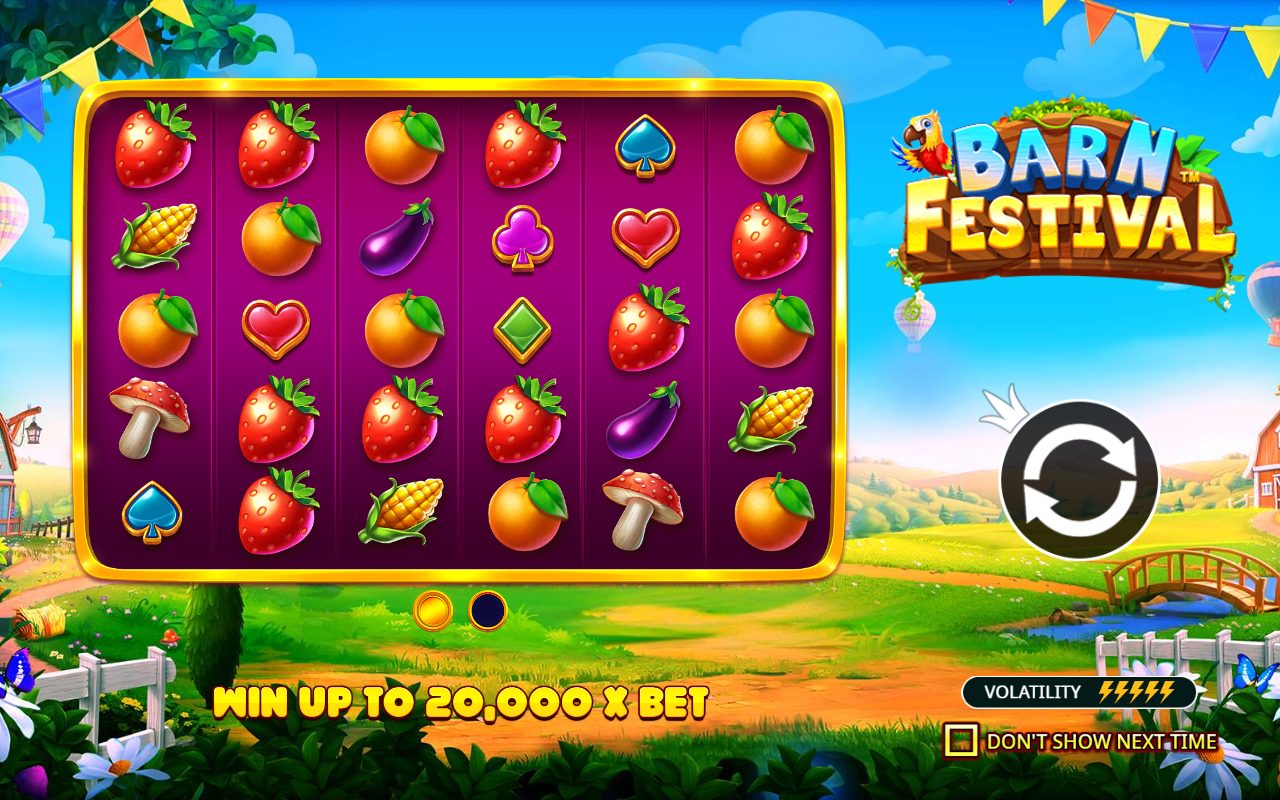 Barn Festival game lobby / feature intro