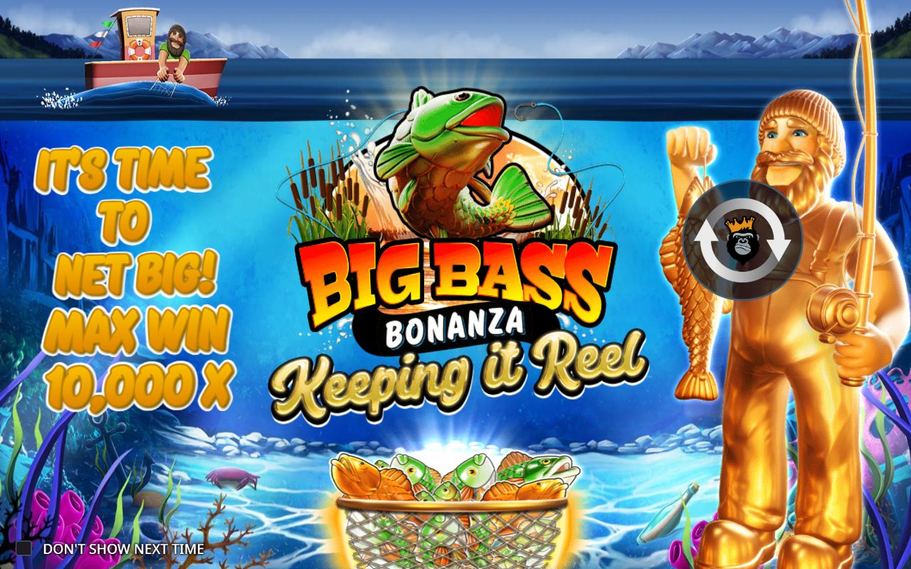 Big Bass Bonanza Keeping it Reel game lobby / feature intro