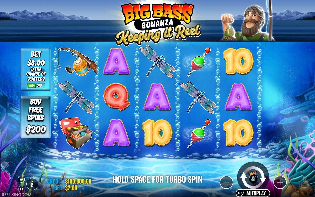 Big Bass Bonanza Keeping it Reel base game reels