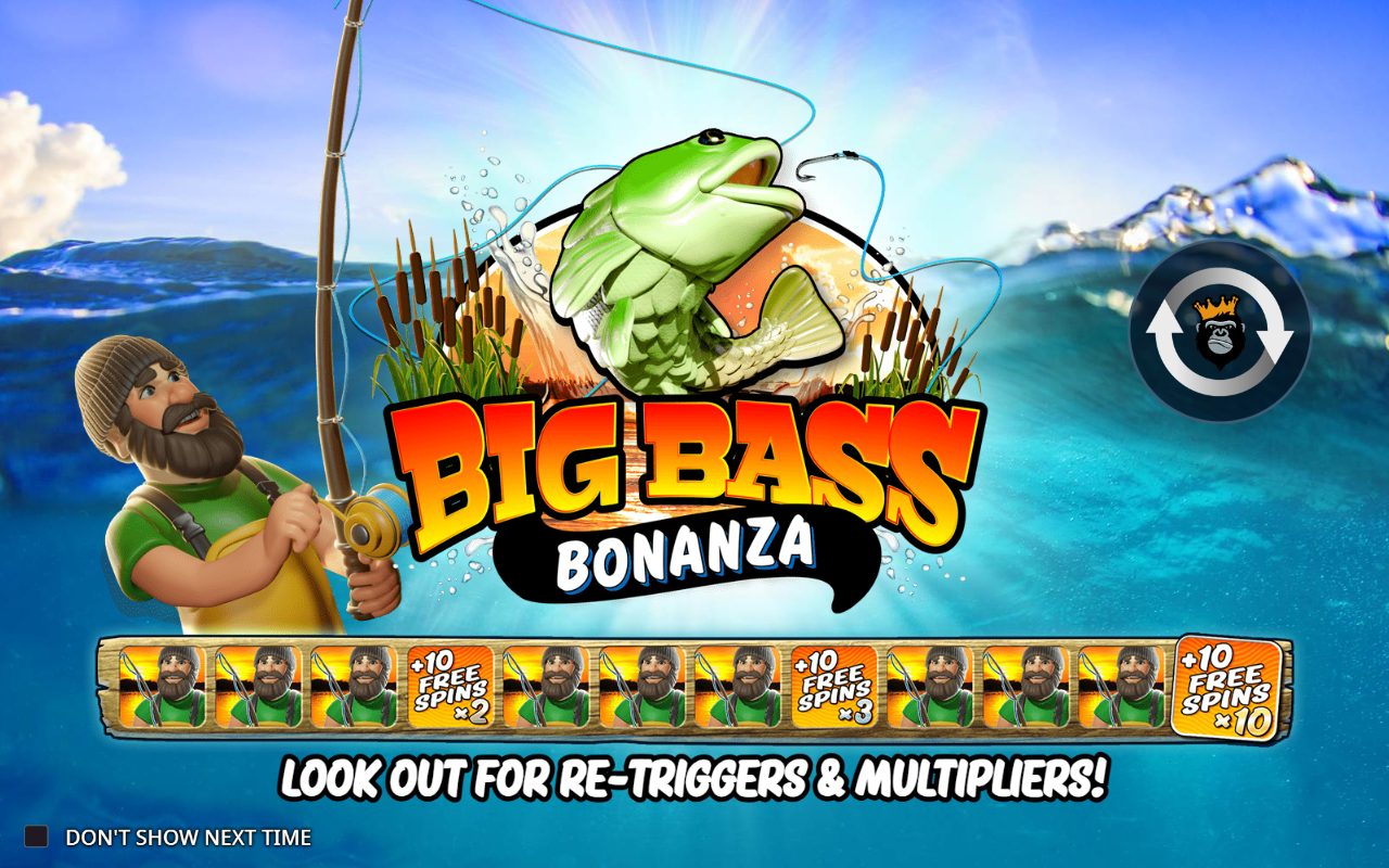 Big Bass Bonanza game lobby / feature intro