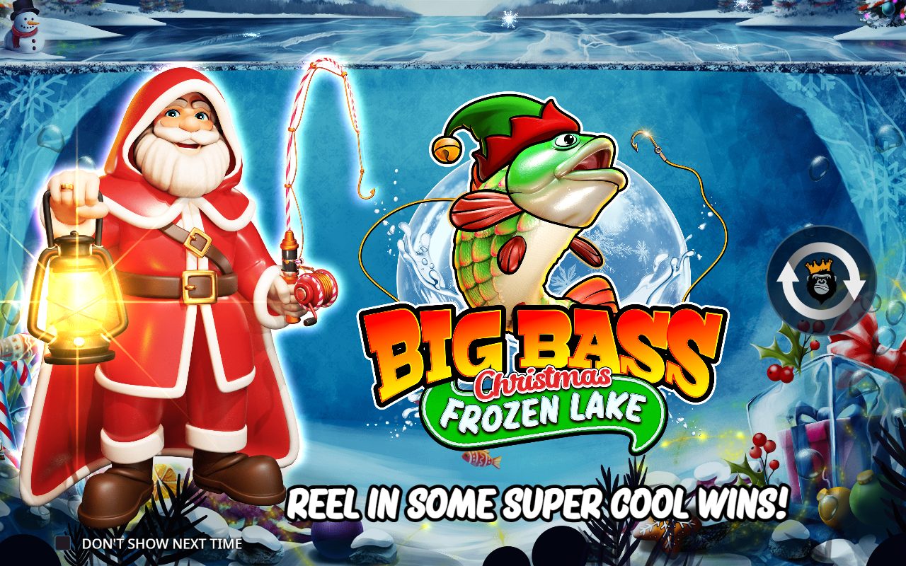 Big Bass Christmas - Frozen Lake game lobby / feature intro