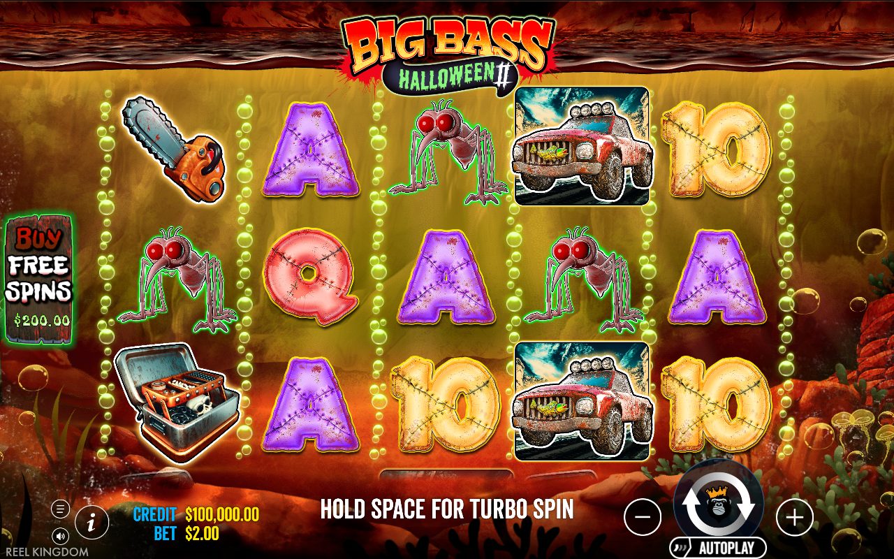 Big Bass Halloween 2 base game reels