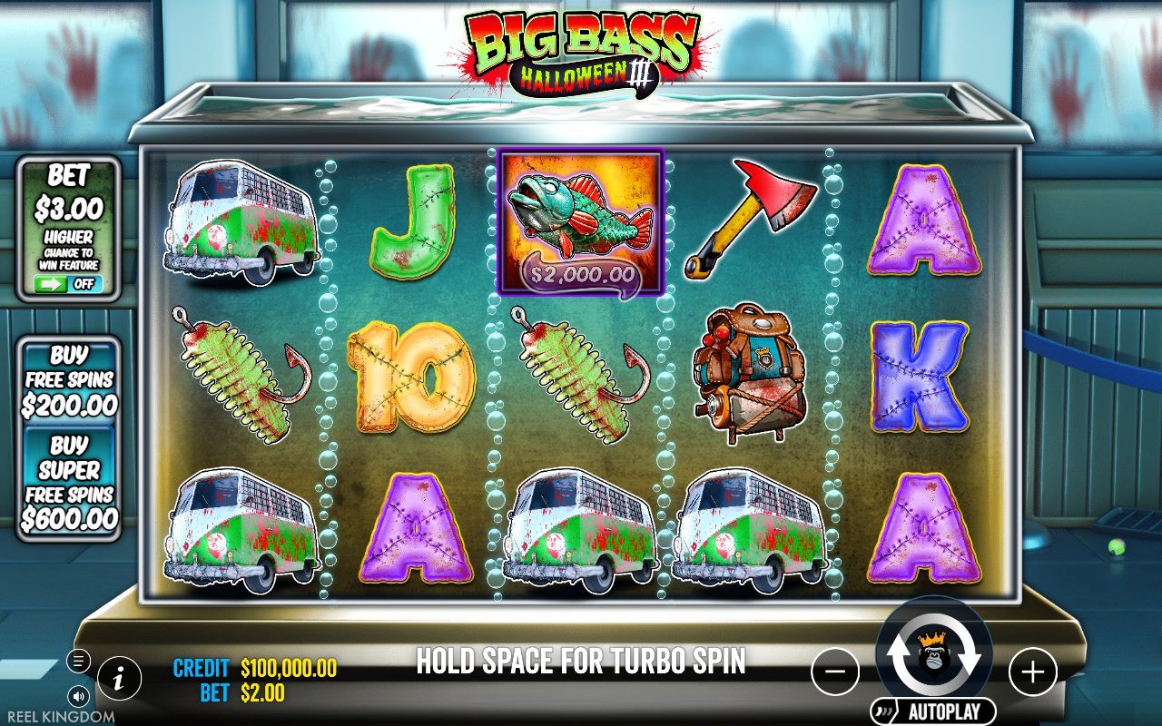 Big Bass Halloween 3 base game reels