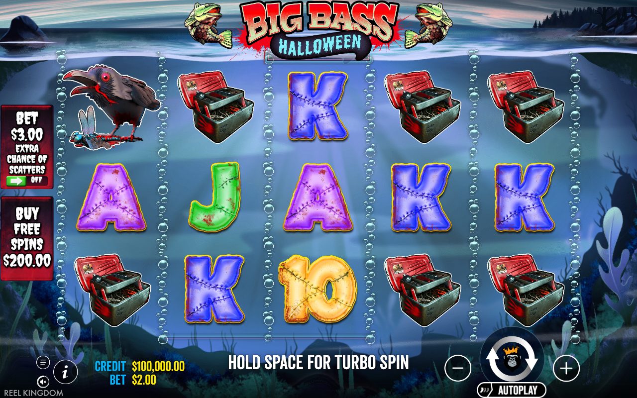 Big Bass Halloween base game reels