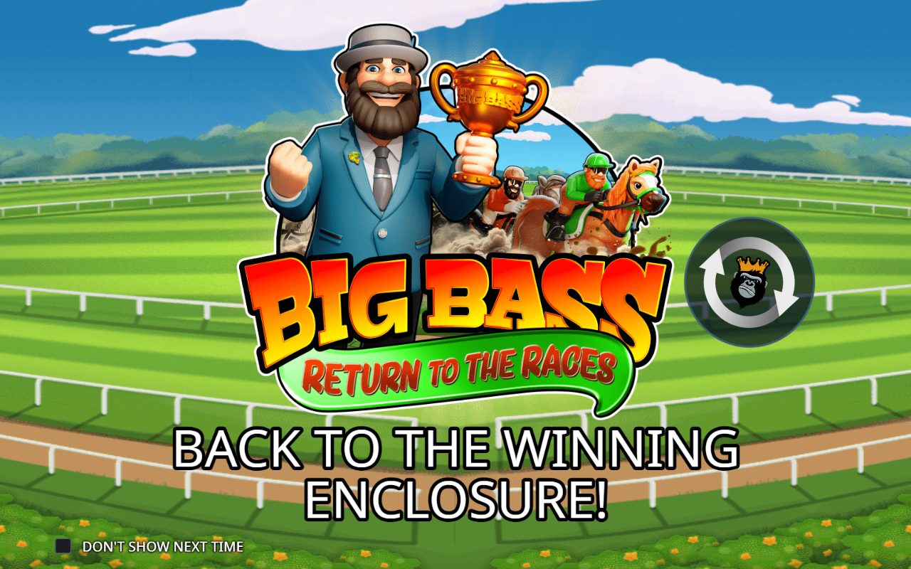 Big Bass Return to the Races game lobby / feature intro
