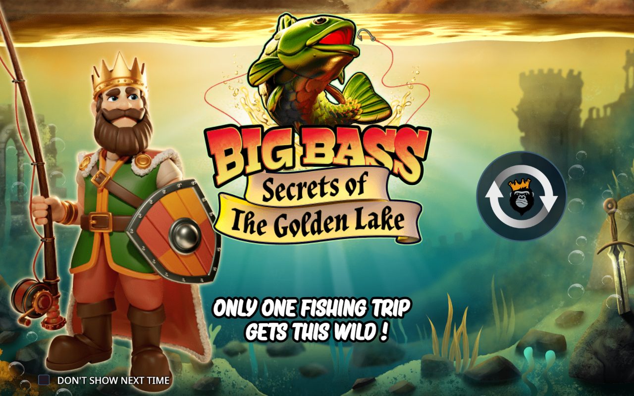Big Bass Secrets of the Golden Lake game lobby / feature intro