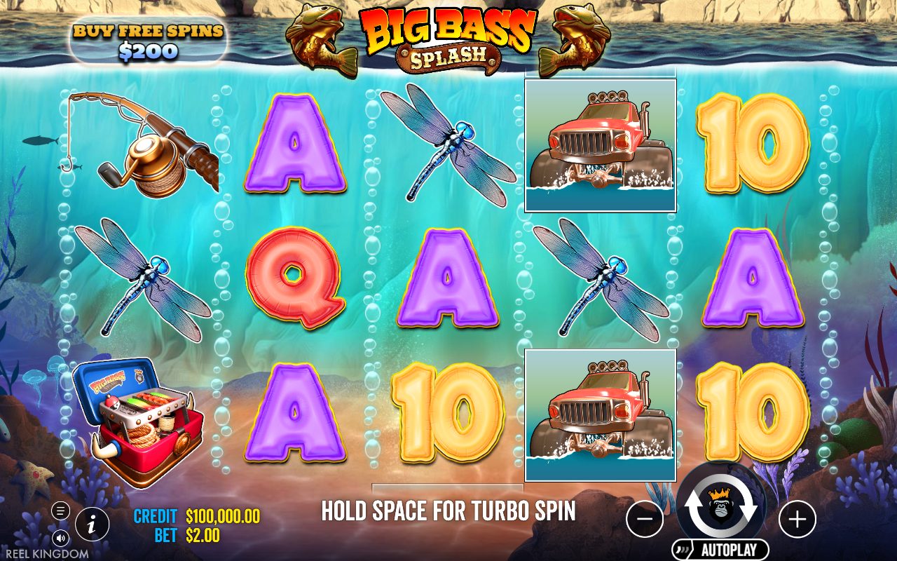 Big Bass Splash base game reels