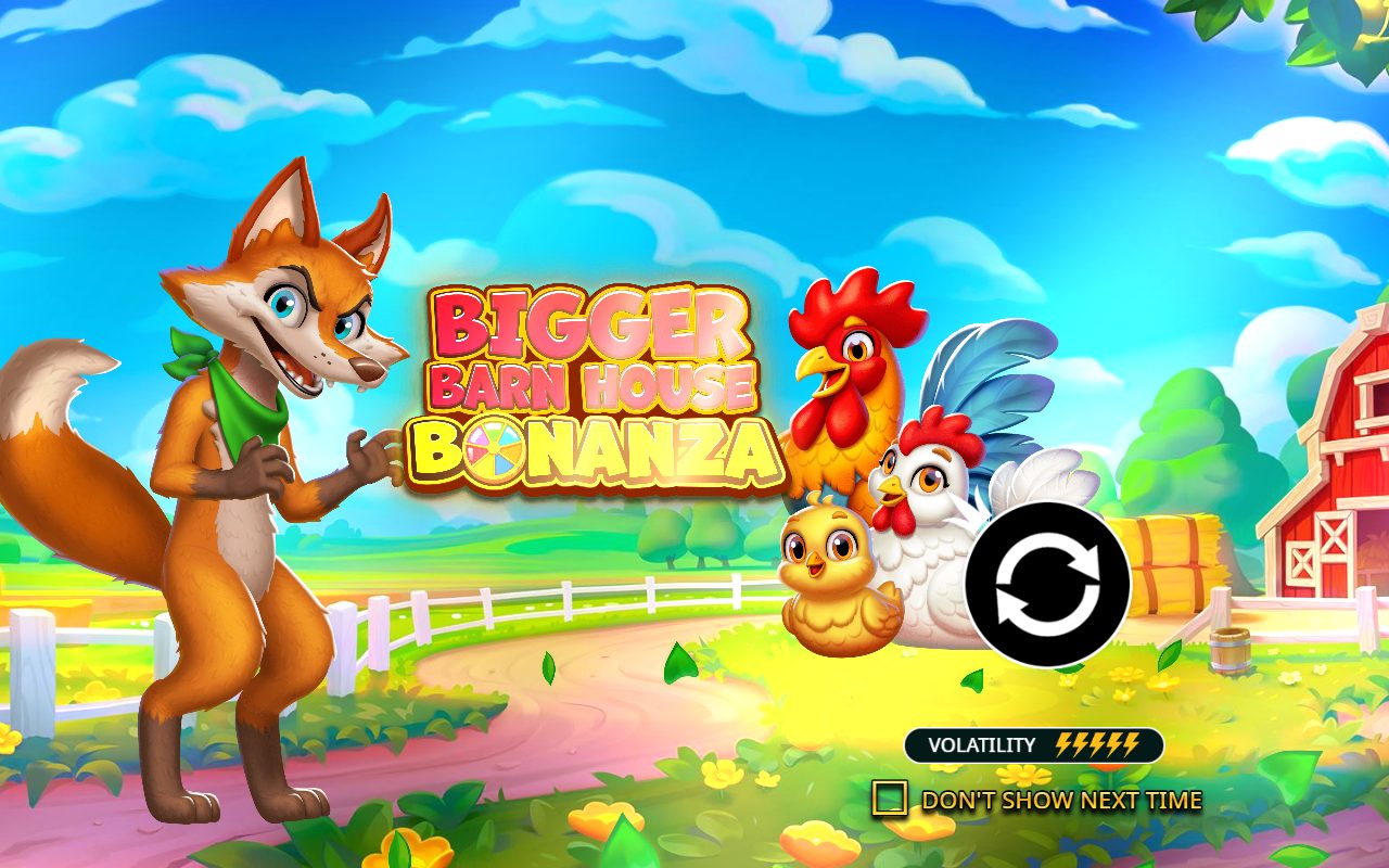 Bigger Barn House Bonanza game lobby / feature intro