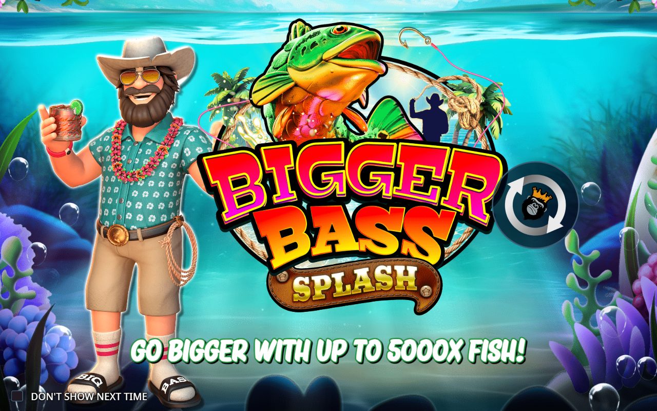 Bigger Bass Splash game lobby / feature intro