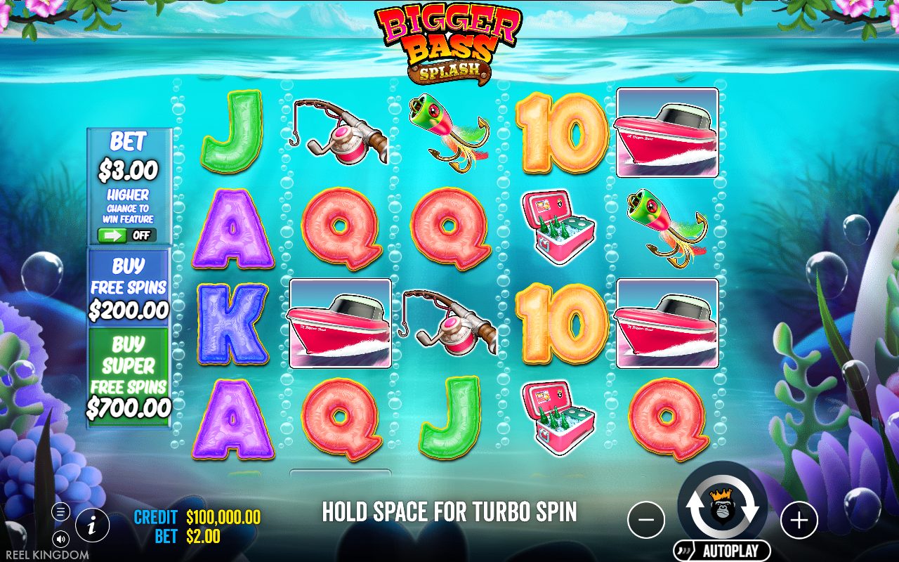 Bigger Bass Splash base game reels
