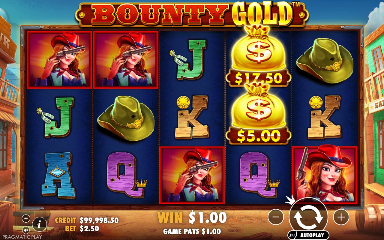 Bounty Gold base game reels