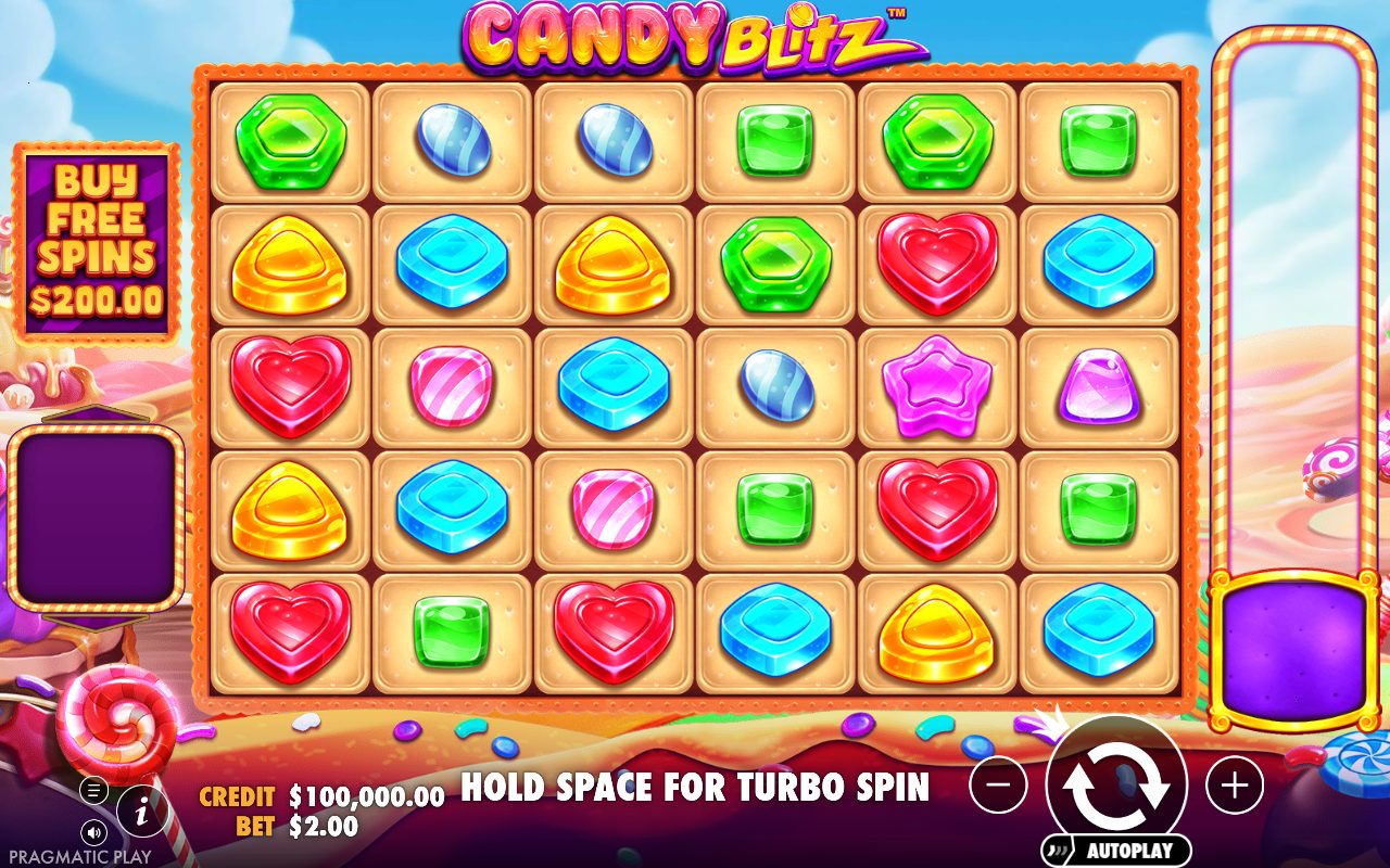 Candy Blitz base game reels