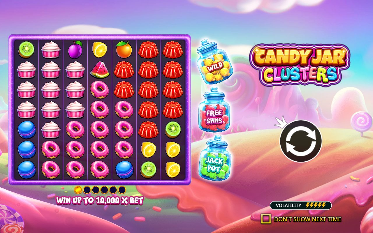 Candy Jar Clusters base game reels
