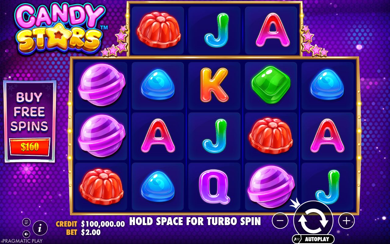 Candy Stars game lobby / feature intro