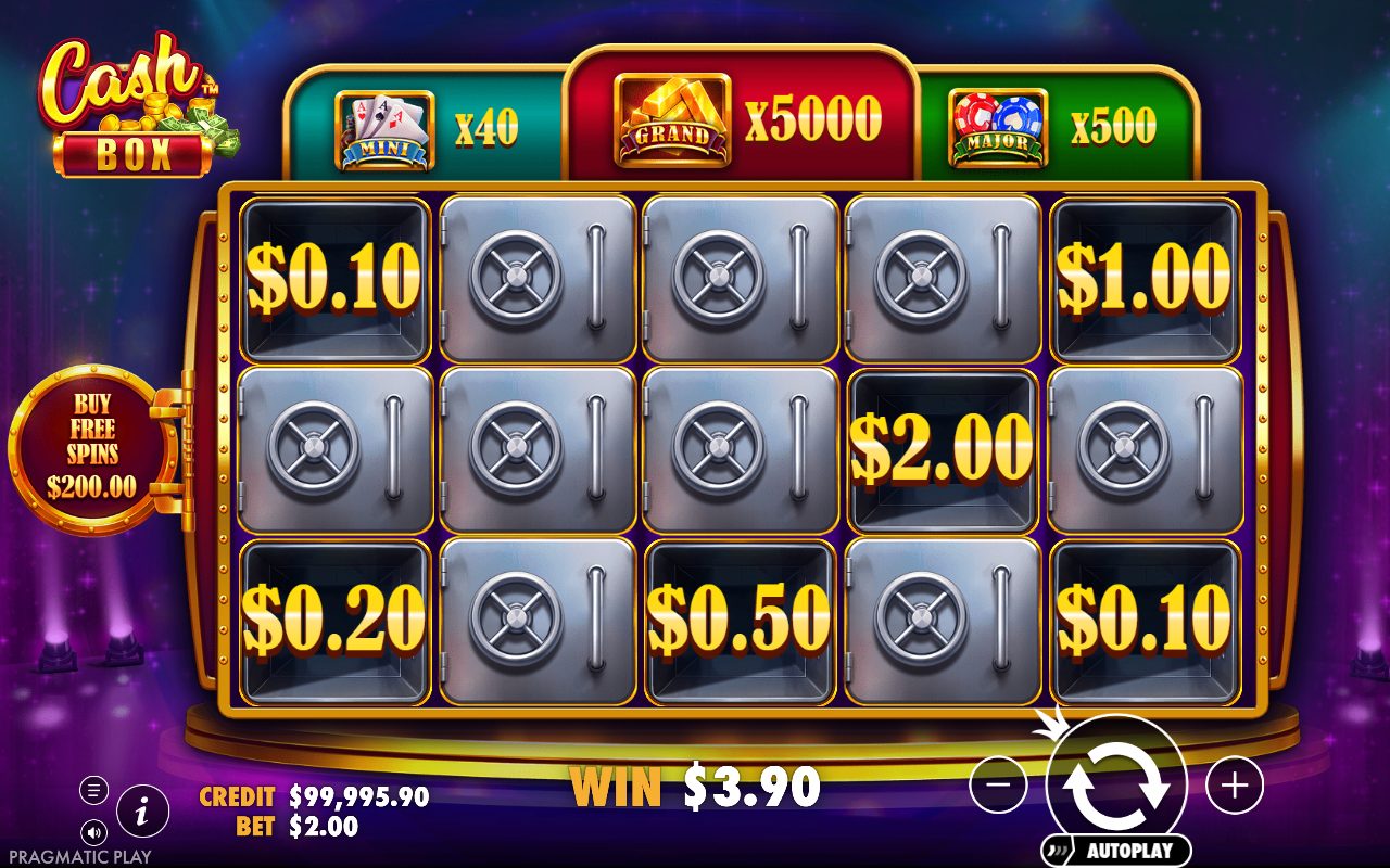 Cash Box base game reels