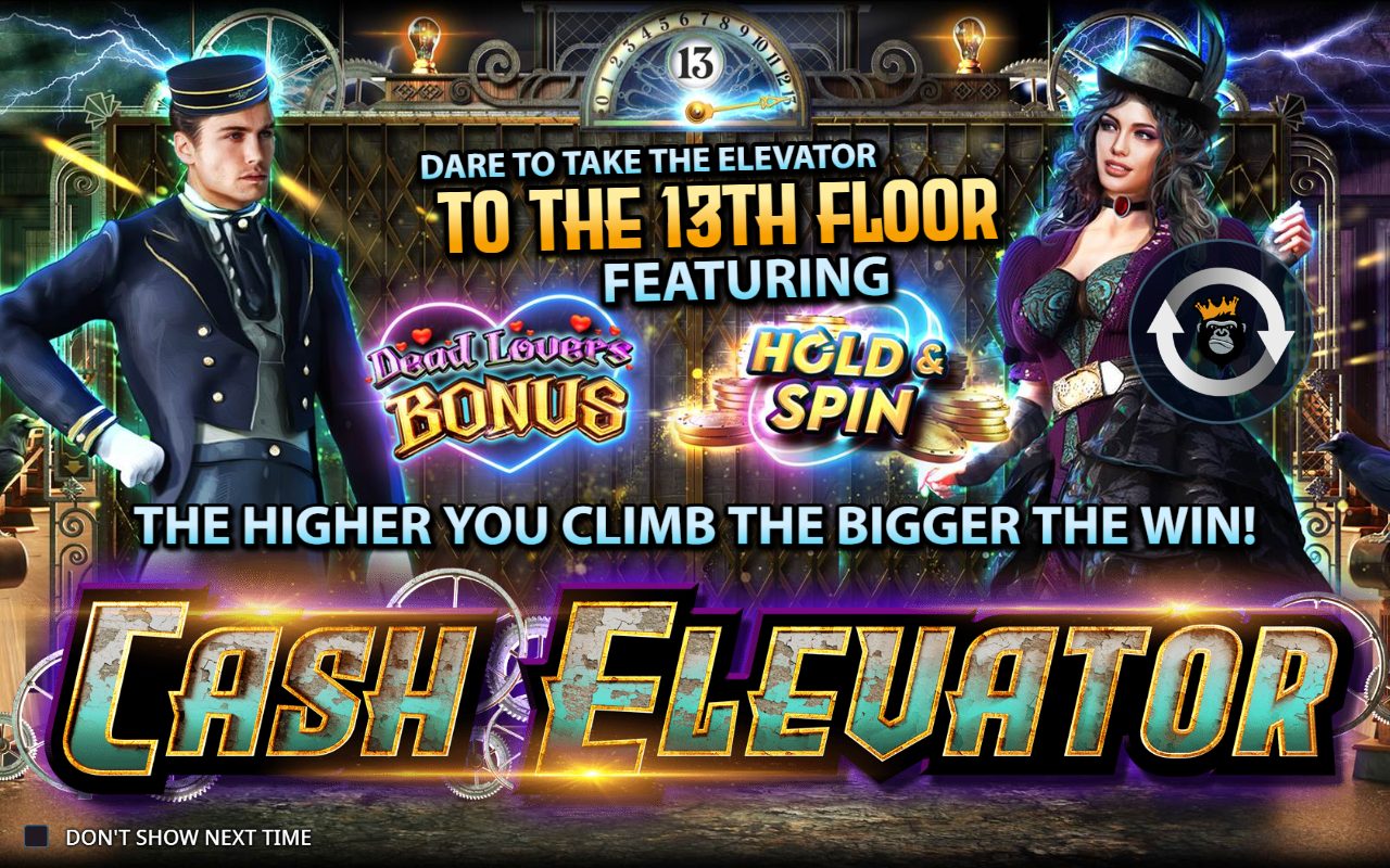 Cash Elevator game lobby / feature intro