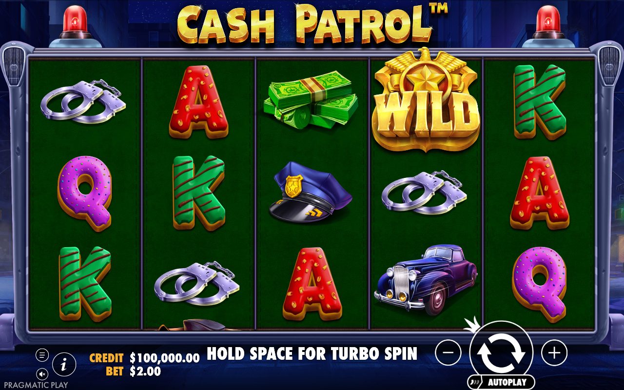 Cash Patrol game lobby / feature intro
