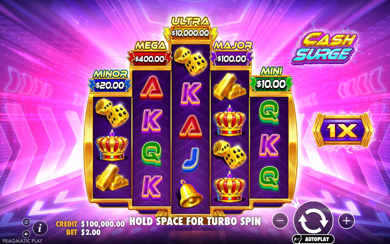 Cash Surge game lobby / feature intro