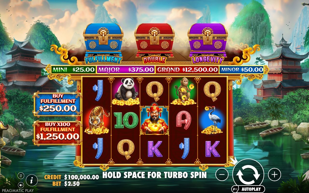 Chests of Cai Shen 2 base game reels