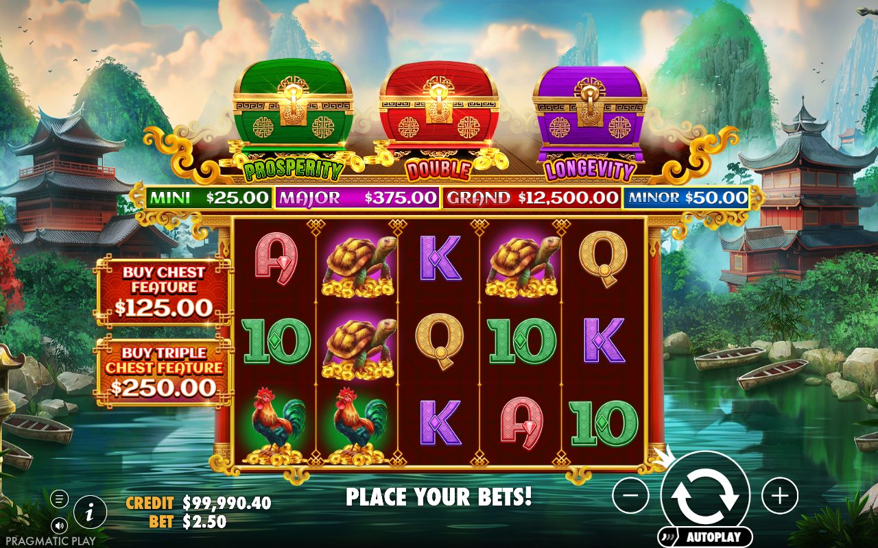 Chests of Cai Shen base game reels
