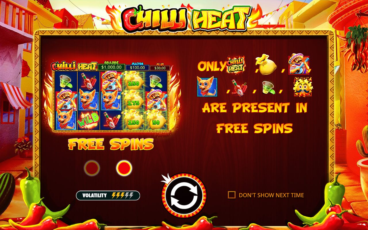 Chilli Heat game lobby / feature intro