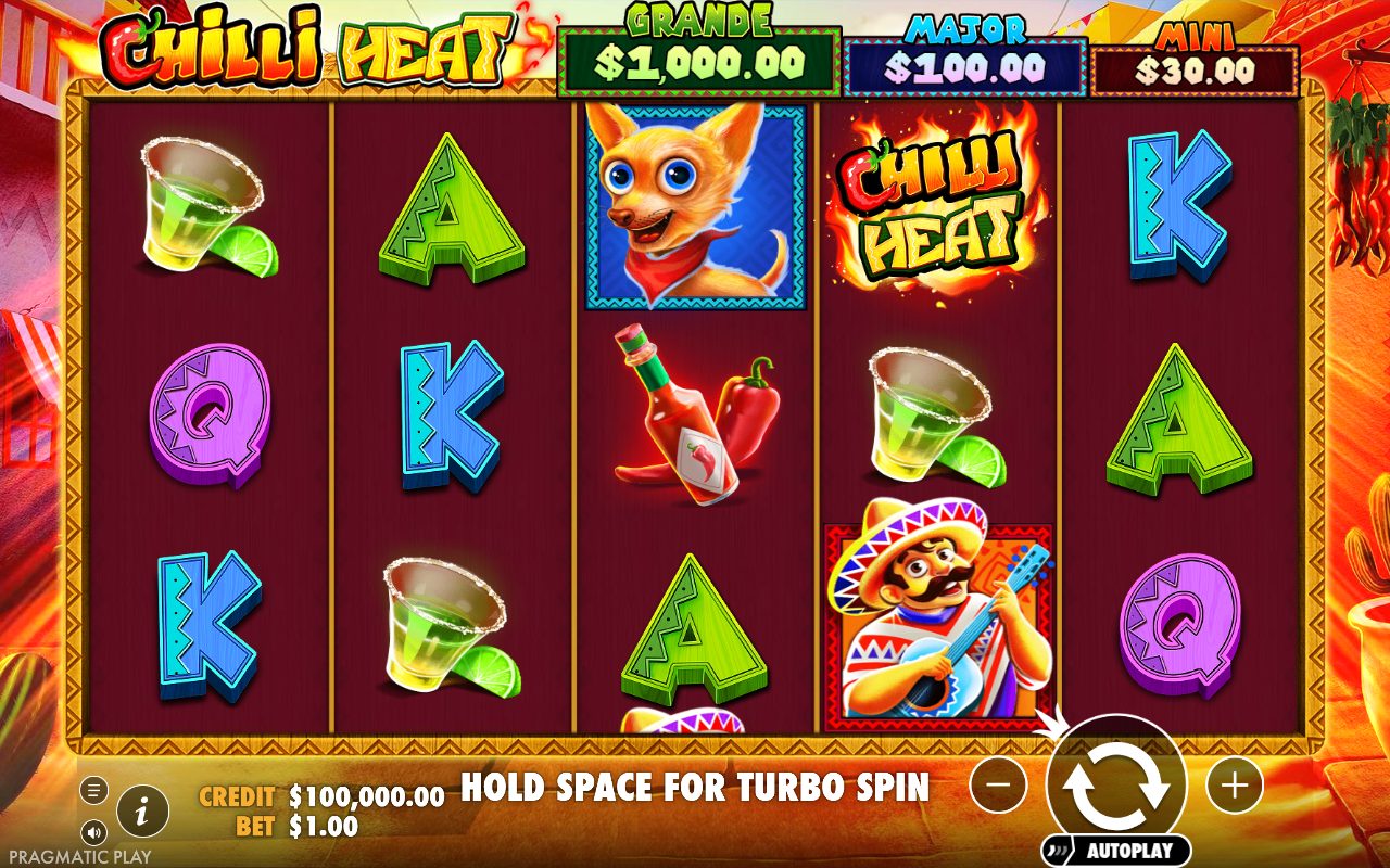 Chilli Heat base game reels