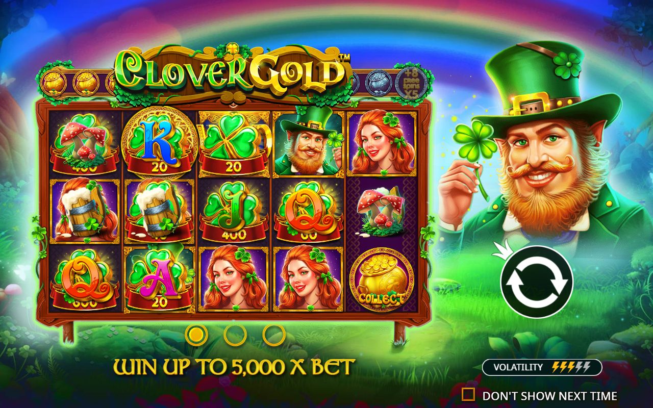 Clover Gold game lobby / feature intro