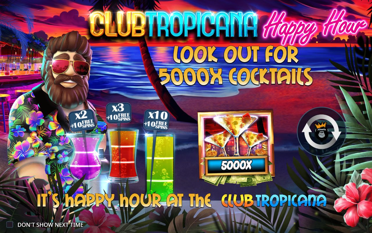 Club Tropicana - Happy Hour game lobby / feature intro