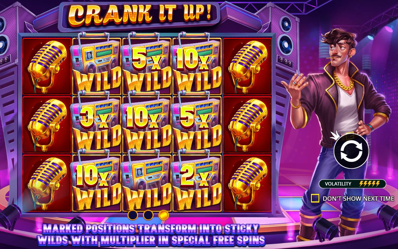 Crank it Up base game reels