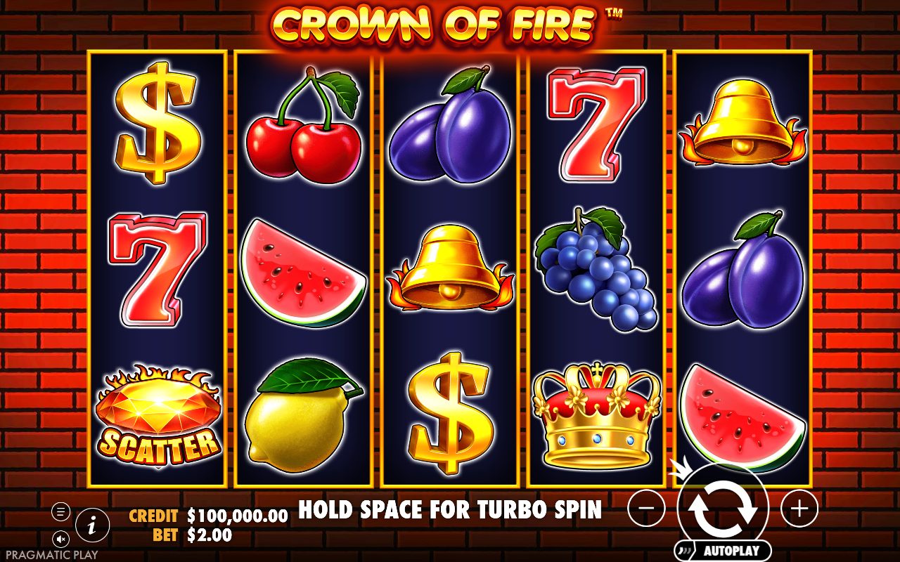 Crown of Fire game lobby / feature intro