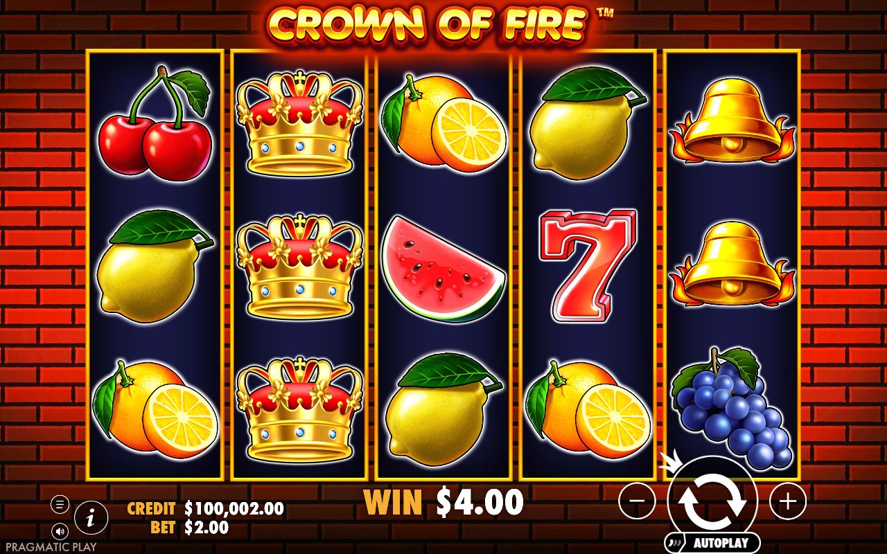 Crown of Fire base game reels