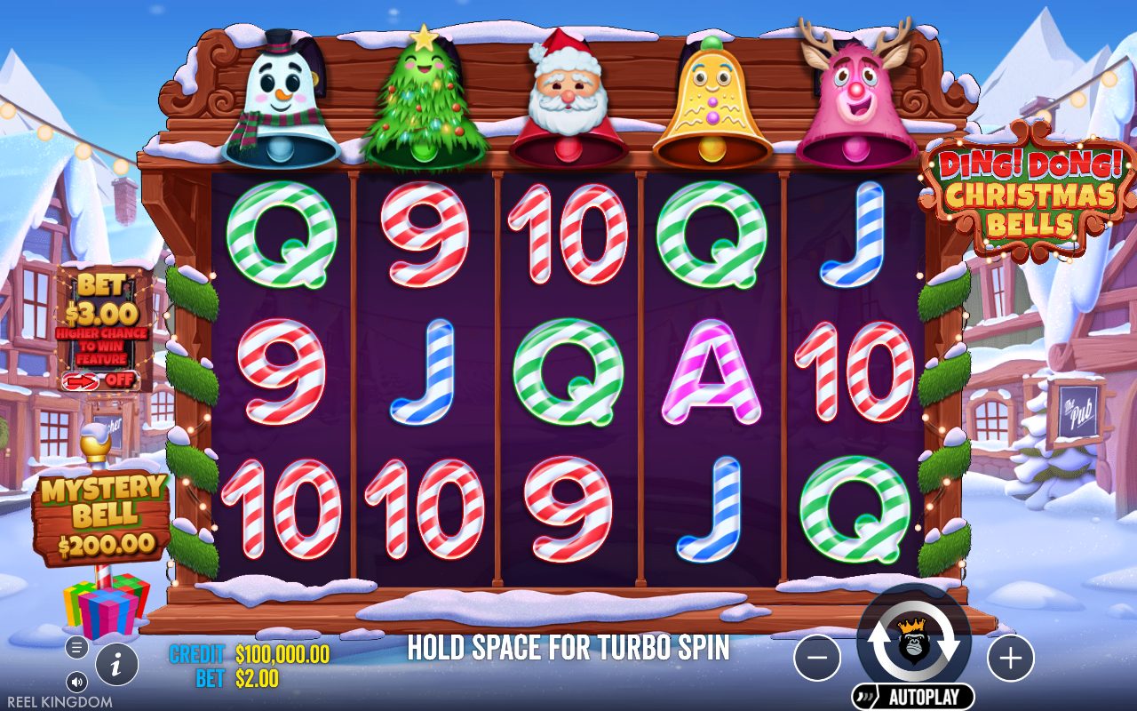 Ding Dong Christmas Bells base game reels