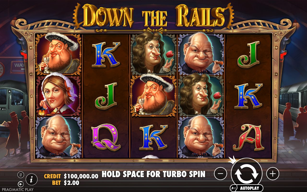 Down the Rails base game reels
