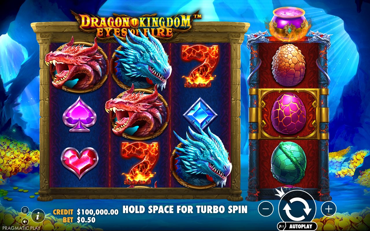 Dragon Kingdom Eyes of Fire game lobby / feature intro