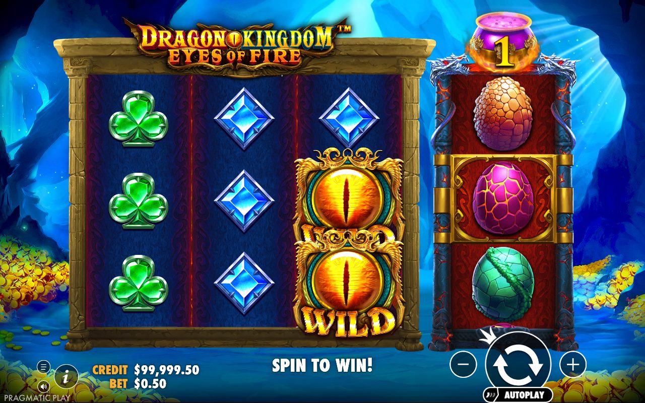Dragon Kingdom Eyes of Fire base game reels