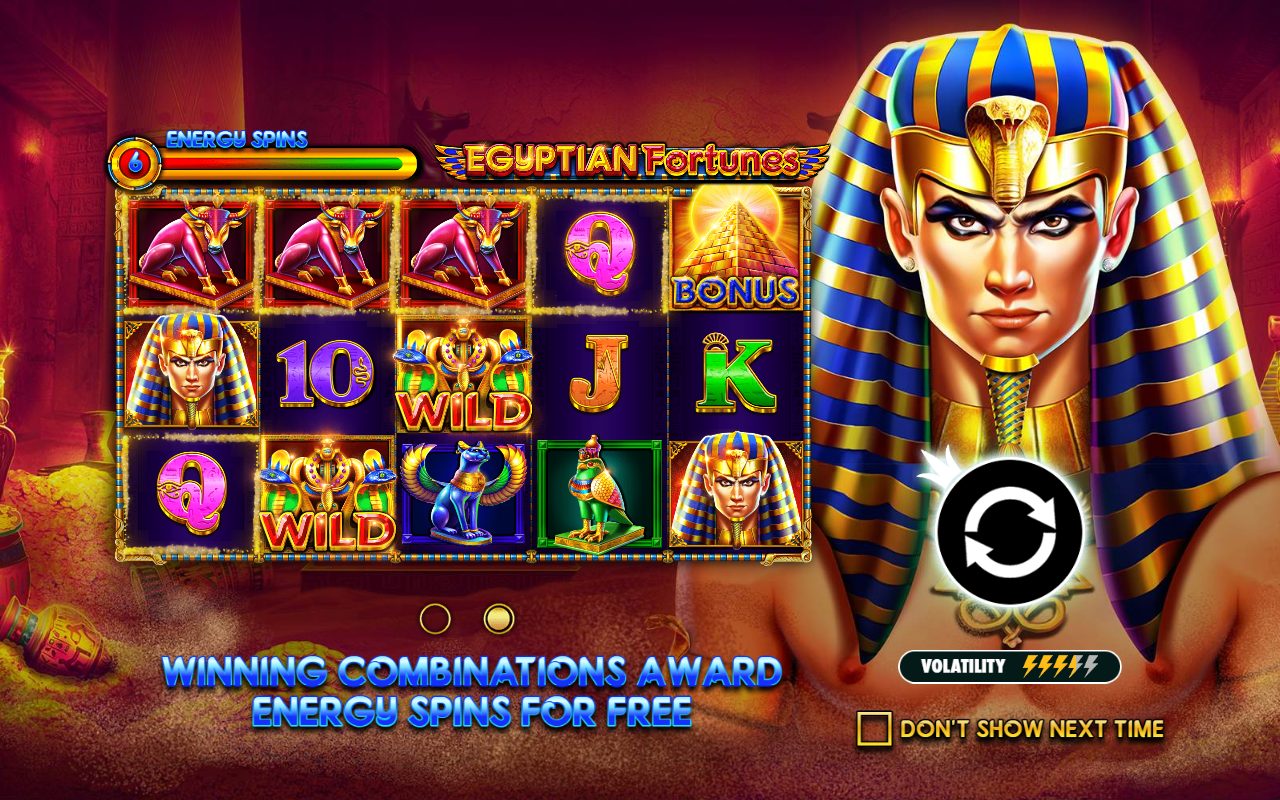 Egyptian Fortunes base game reels